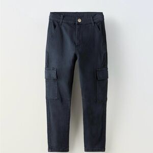 Zara Kids Dark Blue Cargo Jeans